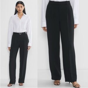 Aritzia The Effortless Pant Cropped - Crepette Black